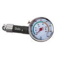 Deluxe Metal Dial Tire Gauge W/Travel Pouch